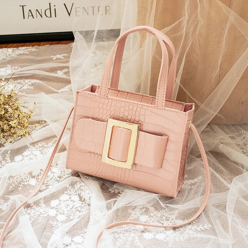 Women's All Seasons Pu Leather Solid Color Streetwear Square Zipper Square Bag