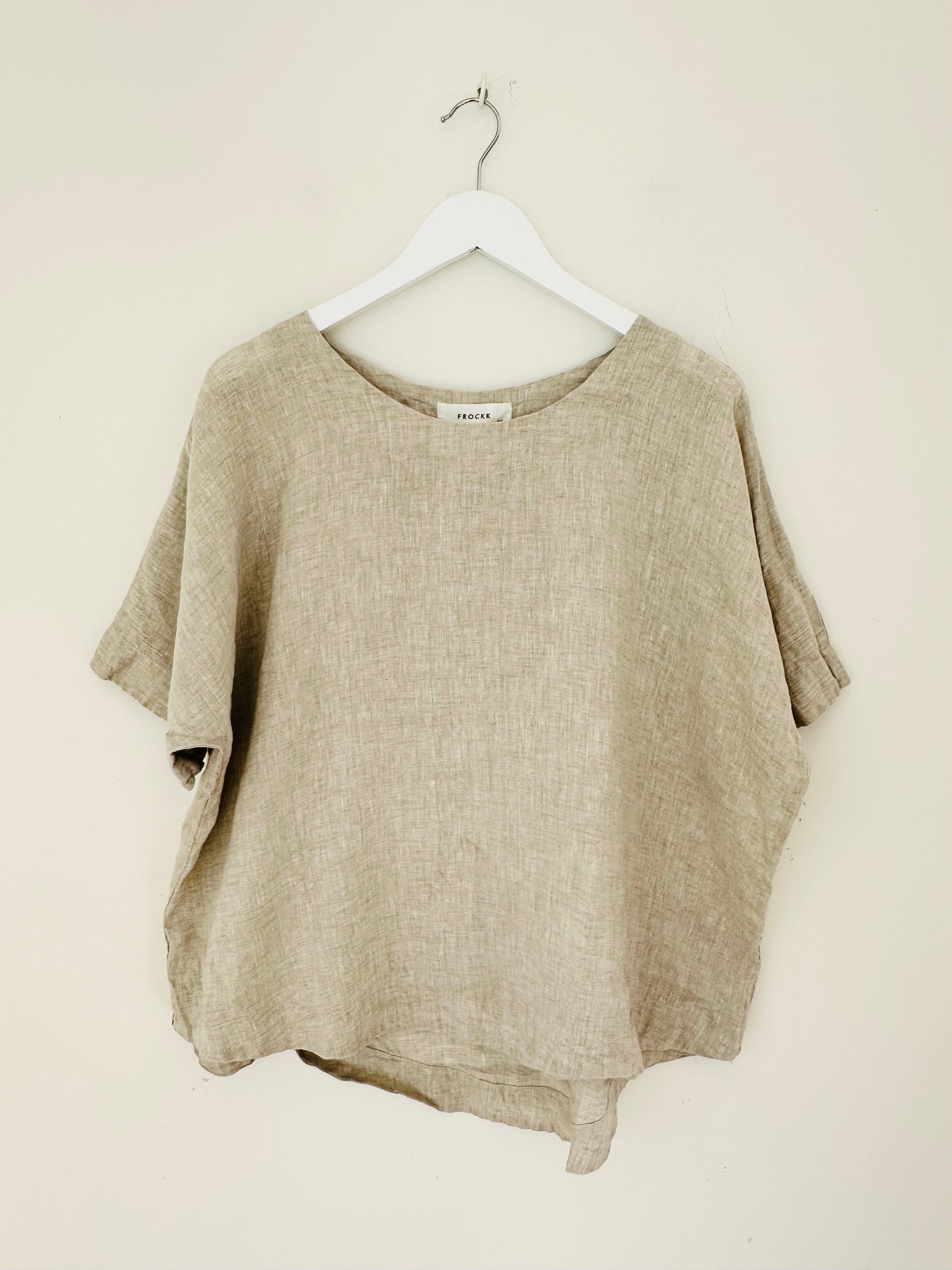 mia top - natural linen