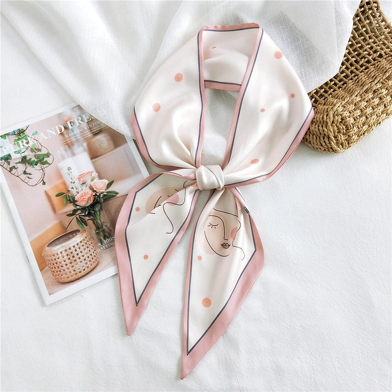 Fashion Printing Long Silk Scarf