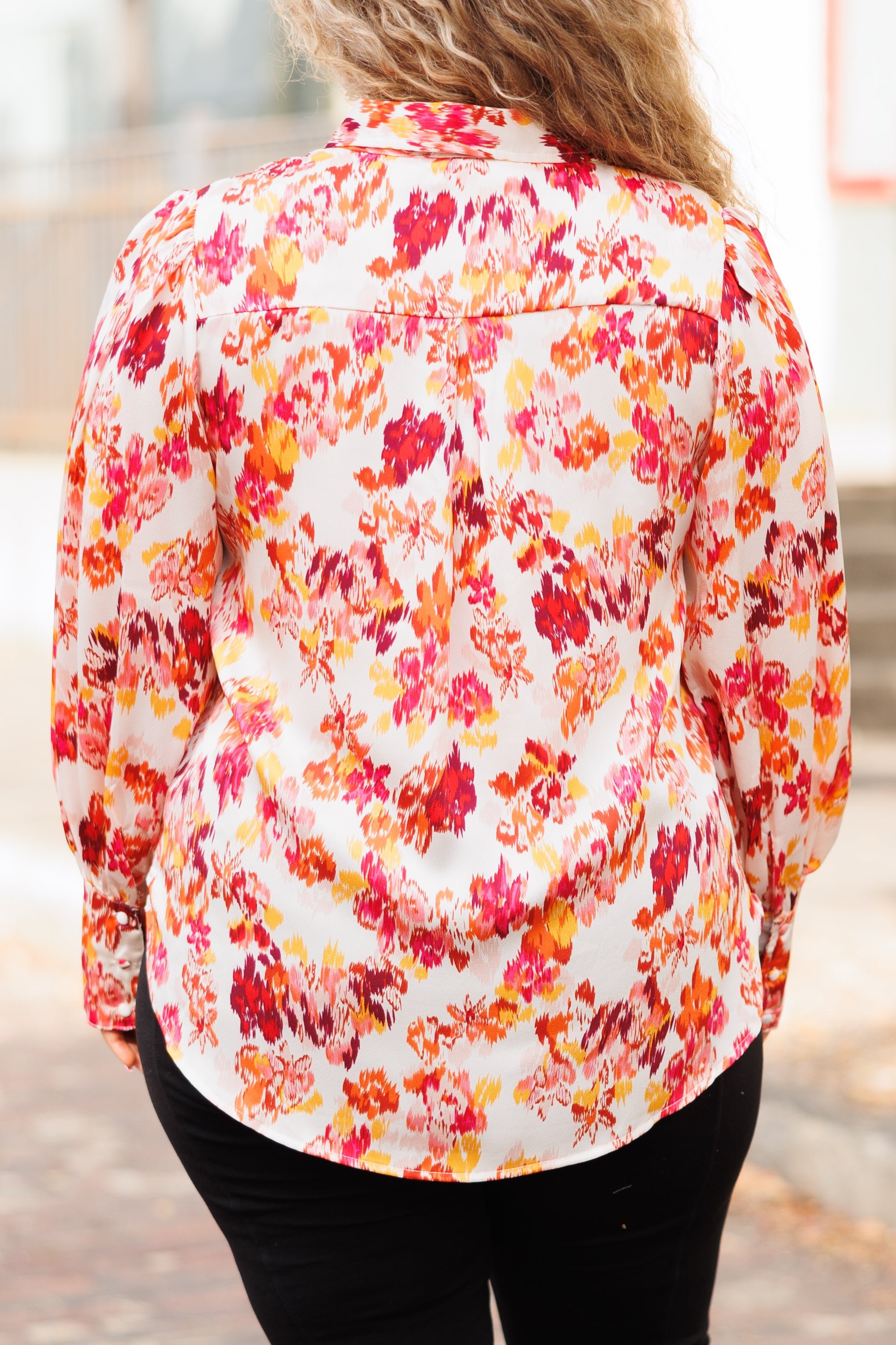 Flowers Of My Dreams Top. Ivory