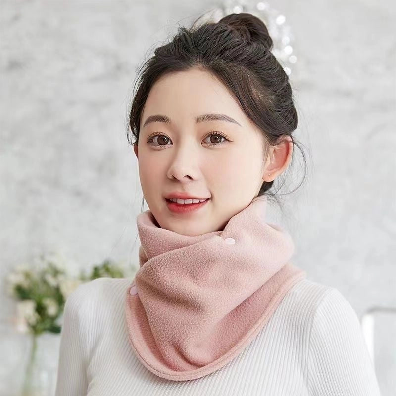 Winter Velvet Thickened Warm Neck Protection Scarf For Men And Women Riding Cold-proof Windproof Multifunctional Scarf Neck Set