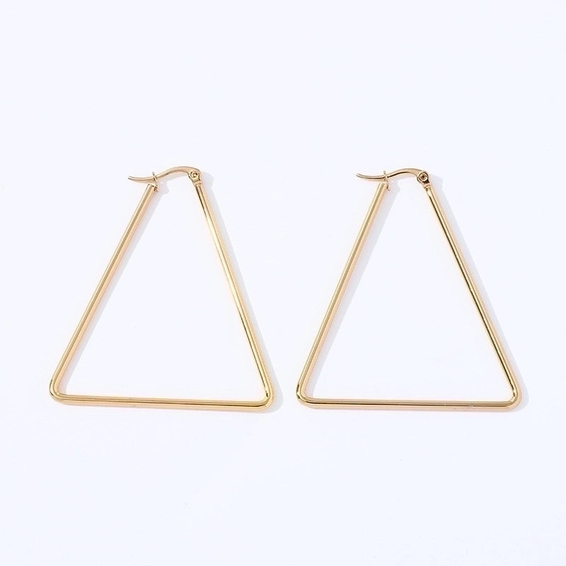 1 Pair Fashion Star Heart Shape Butterfly Plating Hollow Out 201 Stainless Steel 18K Gold Plated Earrings