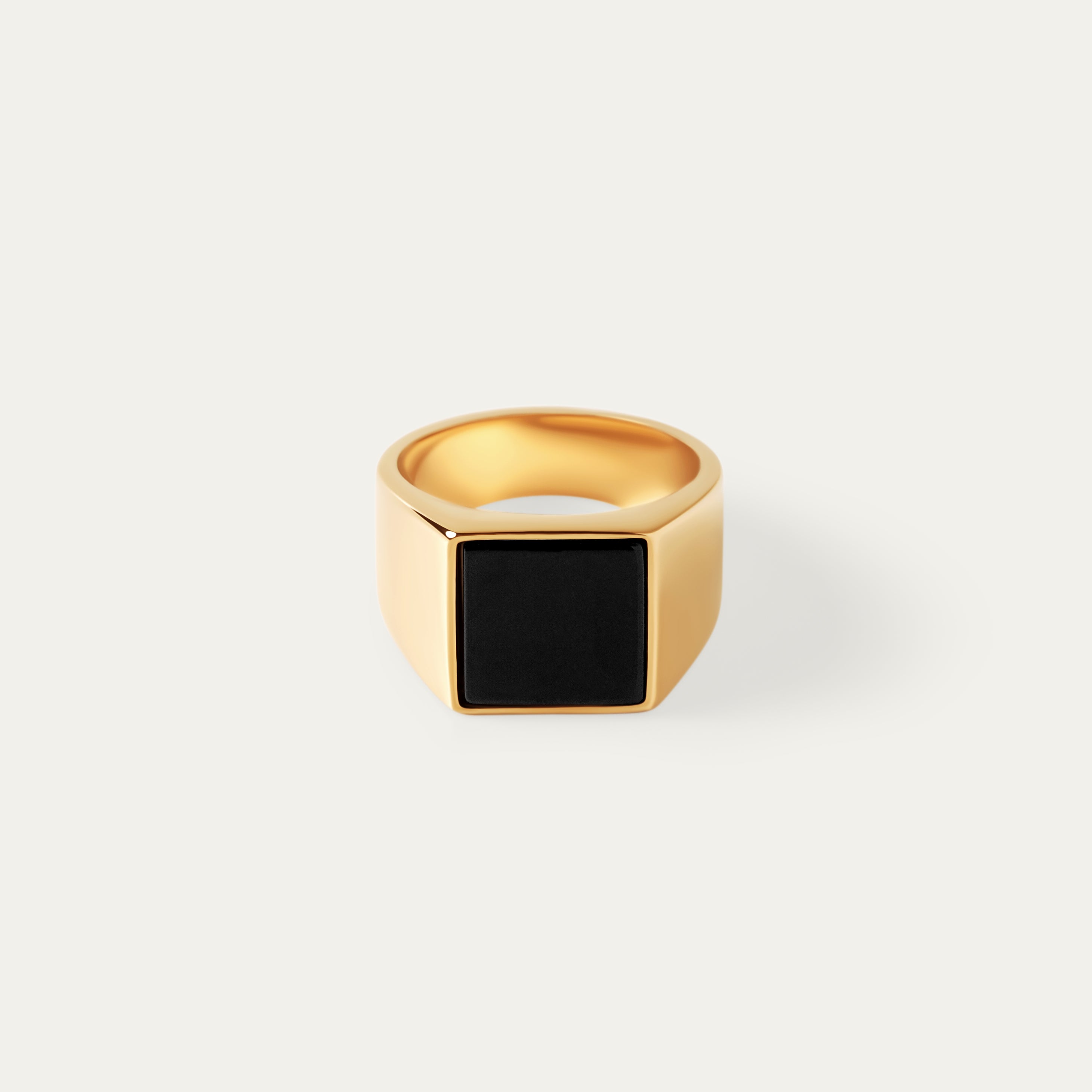 Allan Ring (18K Gold Stainless Steel. Size 7)