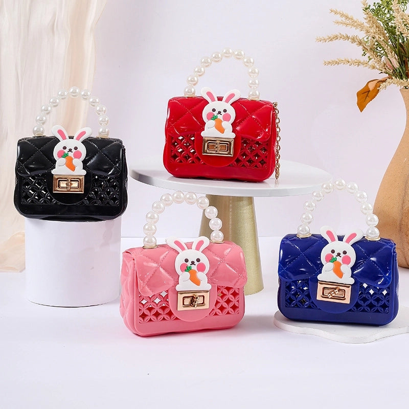 Women's All Seasons Pvc Animal Streetwear Square Lock Clasp Handbag