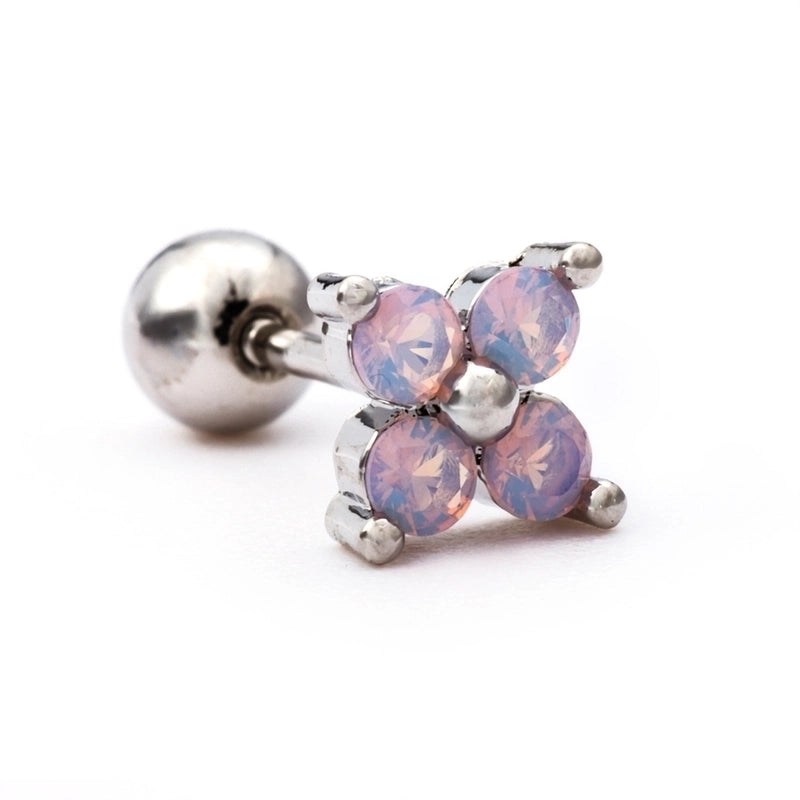 Ear Cartilage Rings & Studs Flower Brass Gem