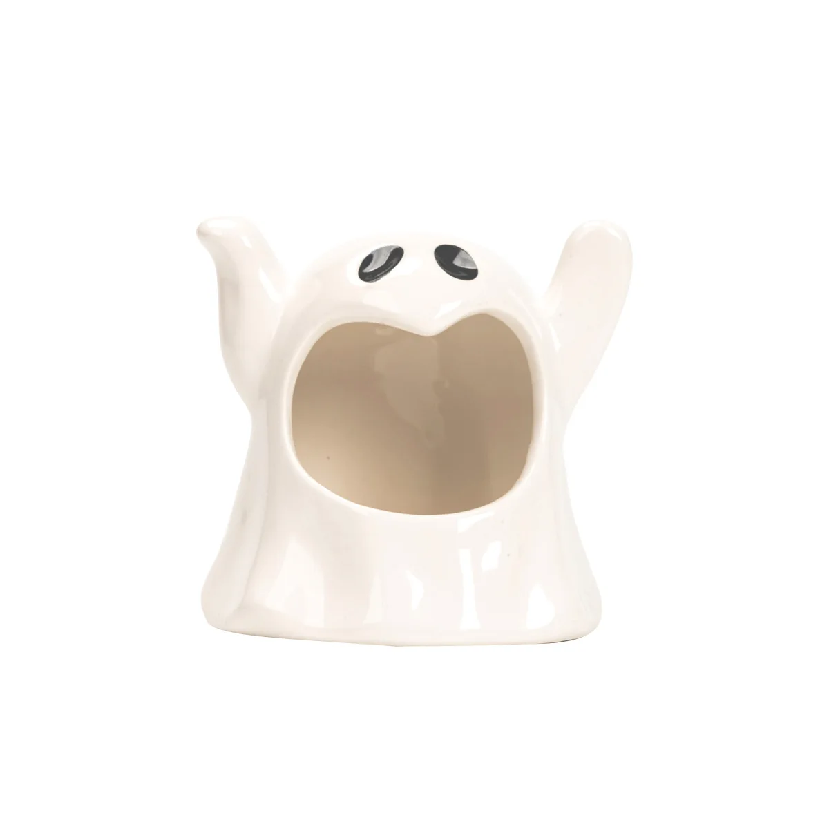 Halloween atmosphere ornaments with white ceramic ghosts for home decoration