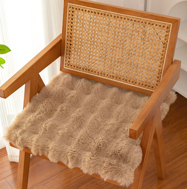 Cushion Plush Winter Chair Cushion Office Long-sitting Butt Cushion Dining Chair Cushion Stool Cushion Butt Cushion Chair Cushion Thickened