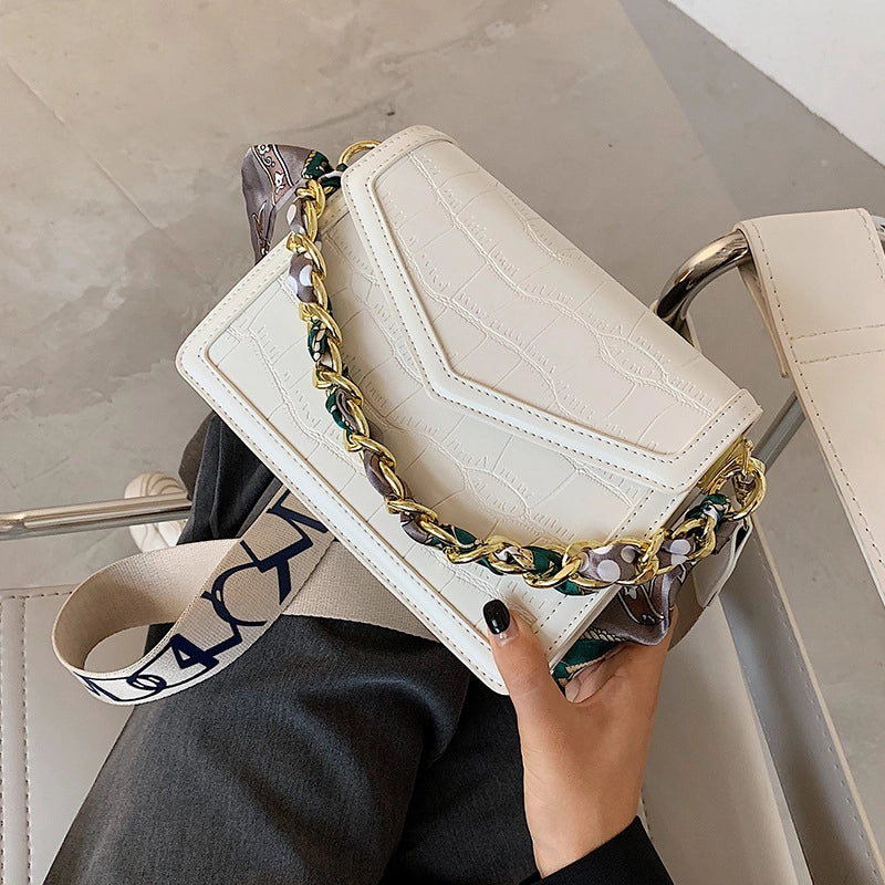 All-match Handbags Popular New Fashion Shoulder Texture Messenger Square Bag