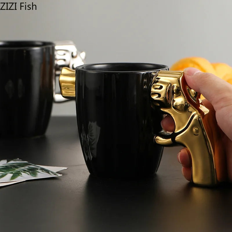 LUXOR CERAMIC CUP - REVOLVER SHAPE