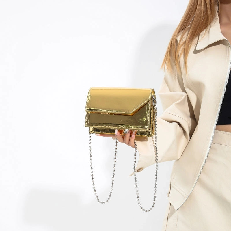 Women's All Seasons Pu Leather Solid Color Streetwear Square Magnetic Buckle Square Bag