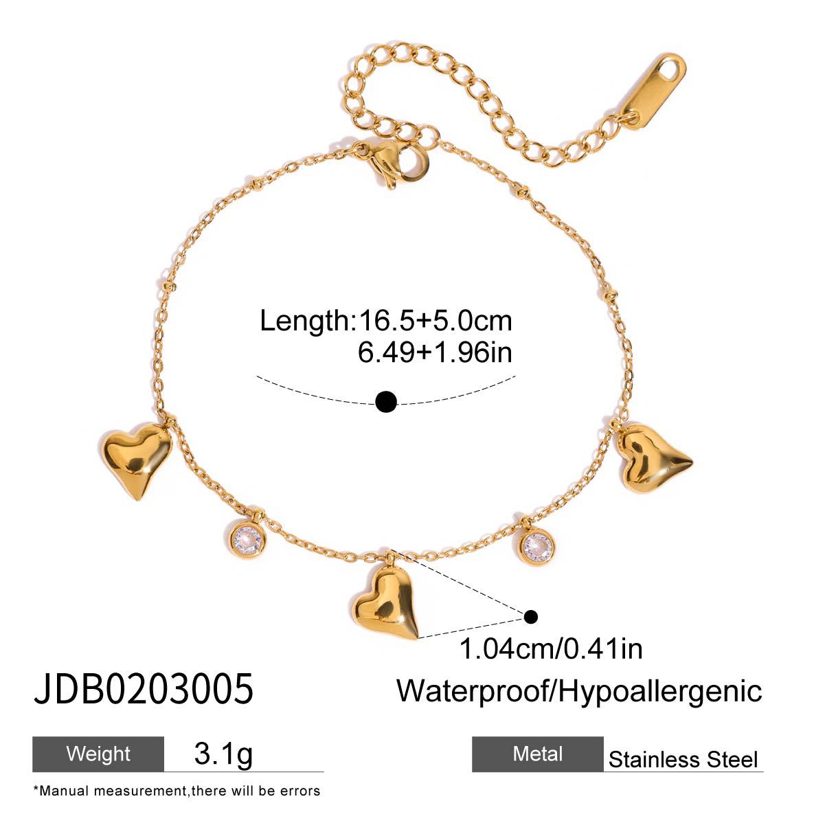 Jie Ding Finger Bracelet Hand Jewelry Stainless Steel Pearl Ring Titanium Steel Women