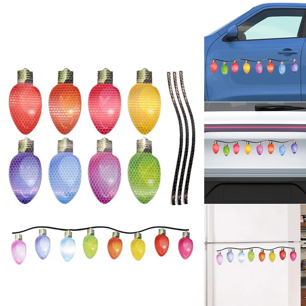 🔥 Sale 40% OFF🔥Reflective Light Bulb Magnet Decorations