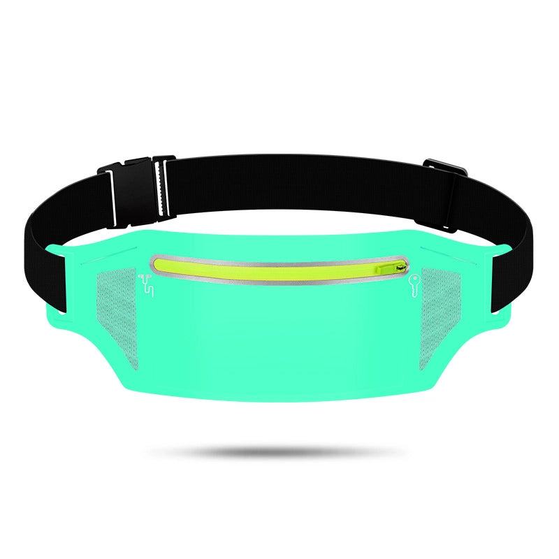 Unisex Sports Solid Color Lycra Waterproof Anti-theft Waist Bags