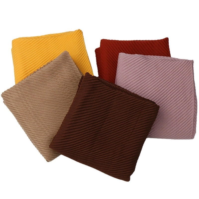 Women's Minimalist Classic Style Solid Color Cotton Scarf