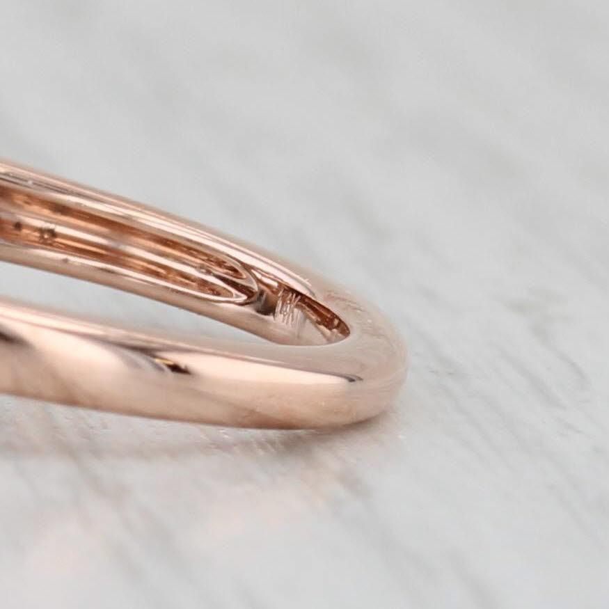 Le Vian Emerald Diamond Ring 14k Rose Gold Size 7 Engagement