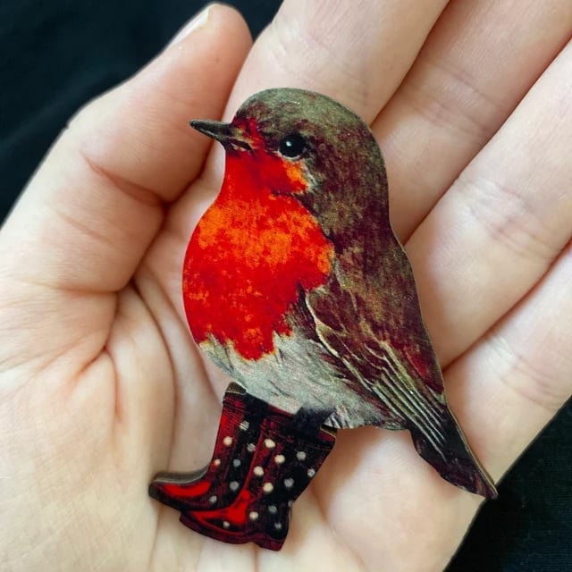 Carpenter Craft-Animal Wooden Brooch🐦
