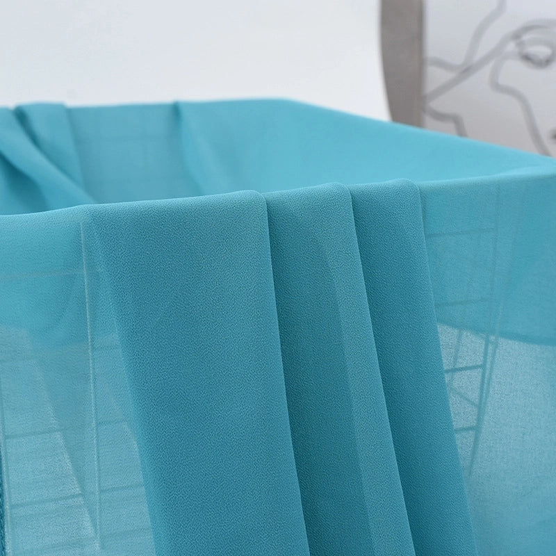 Women's Minimalist Classic Style Solid Color Satin Silk Scarf