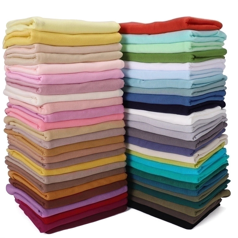 Women's Basic Solid Color Mercerized Cotton Modal Cotton Linen Scarves