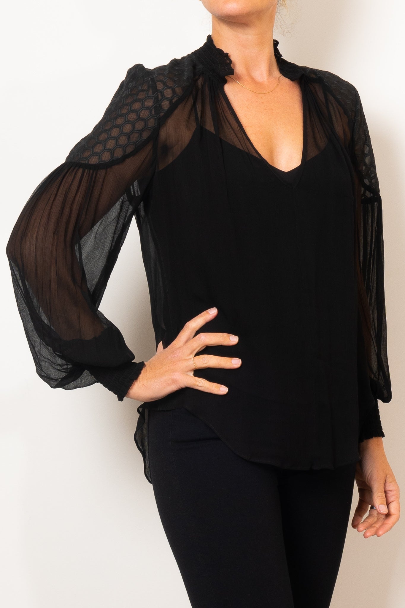 Once Was Phoenix Viscose Chiffon  Blouse