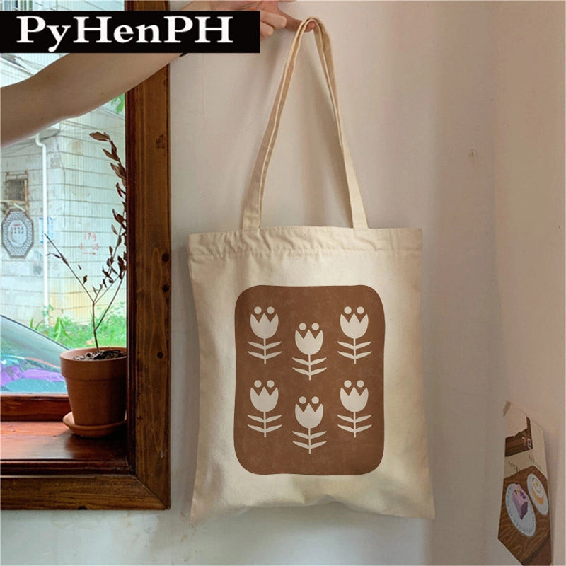Women's Small Canvas Color Block Vintage Style Classic Style Square Open Shoulder Bag