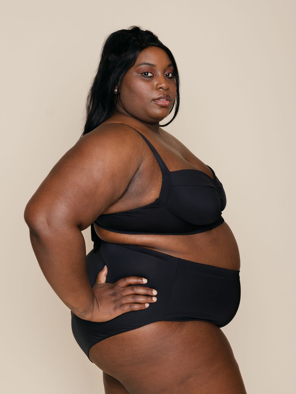 Soft Underwire Top in Black