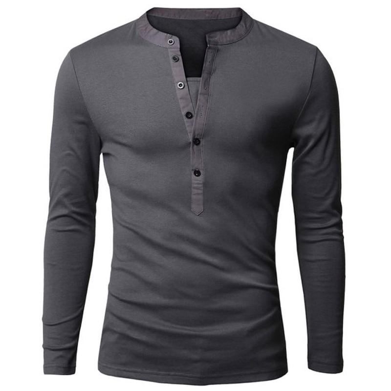V-Neck Long Sleeve T-Shirt