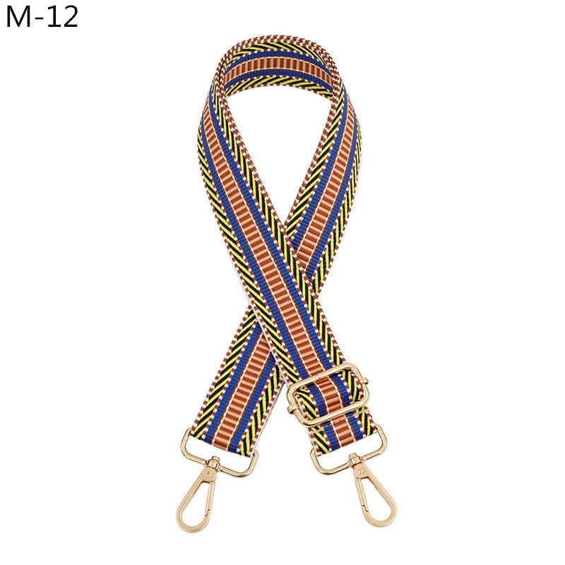 All Seasons Polyester Color Block Bag Strap