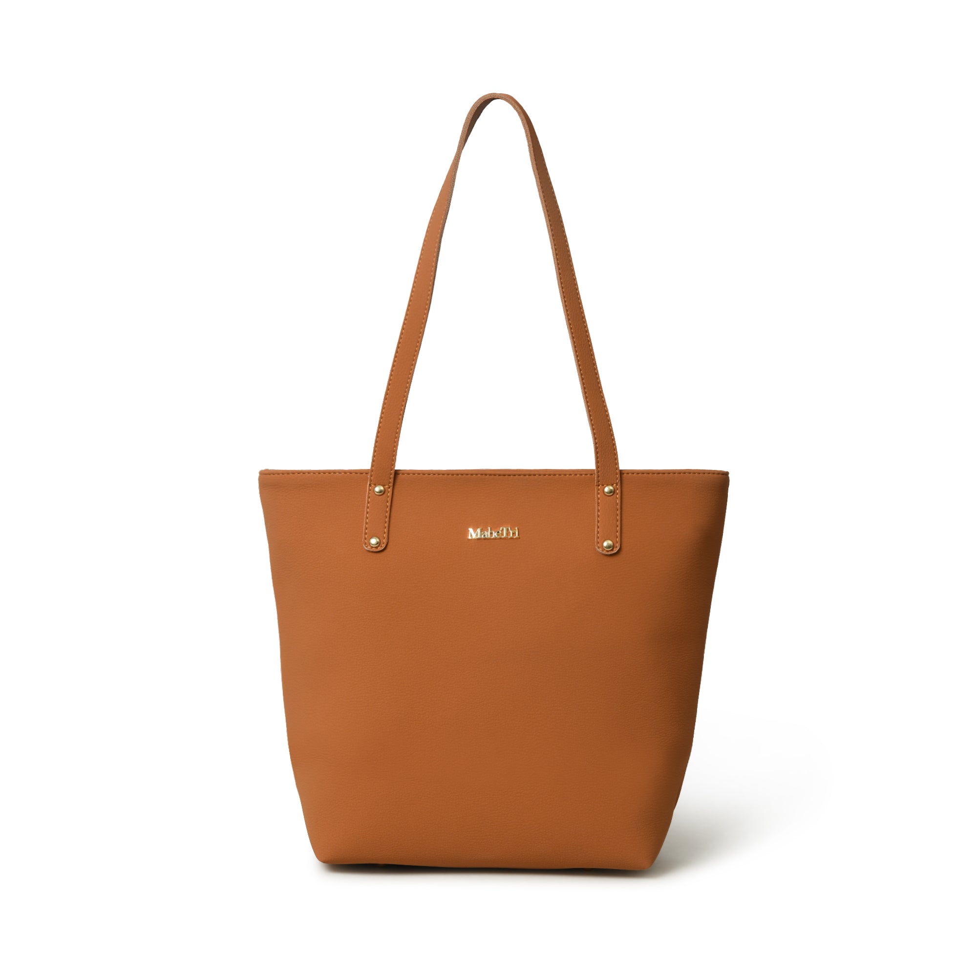 Era Vegan Leather Tote- Tan Brown