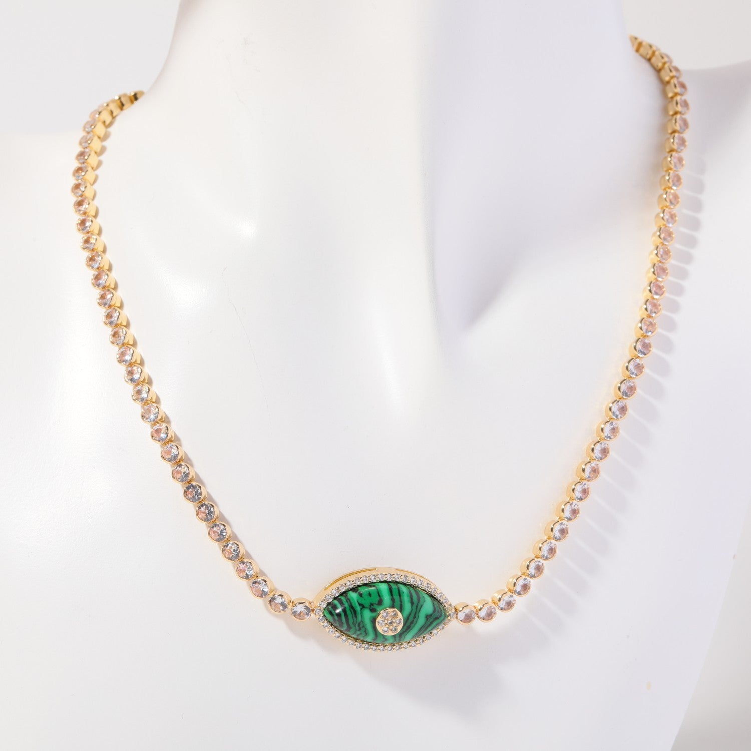 Eye Droplet Copper Necklaces
