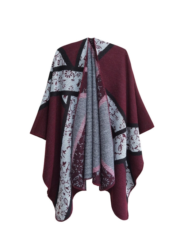 Women's Streetwear Geometric Acrylic Shawl
