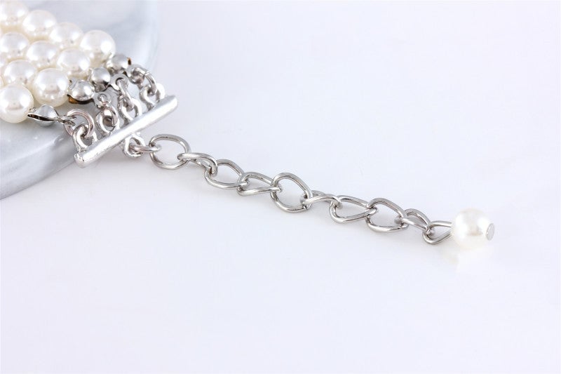 Flower Pattern Pearl Dog Cat Collar