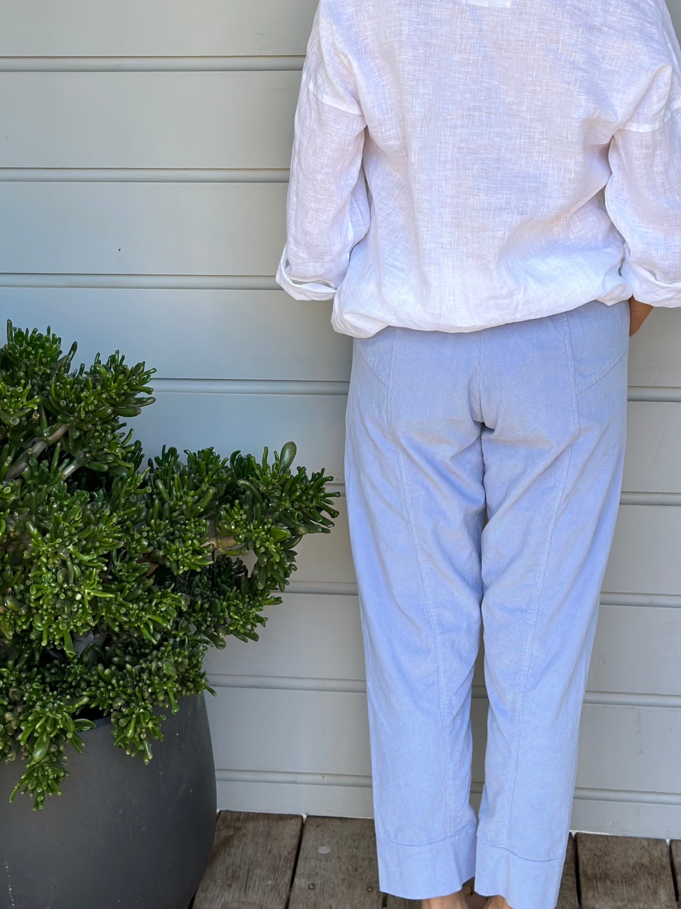 darcy pants - soft blue cord