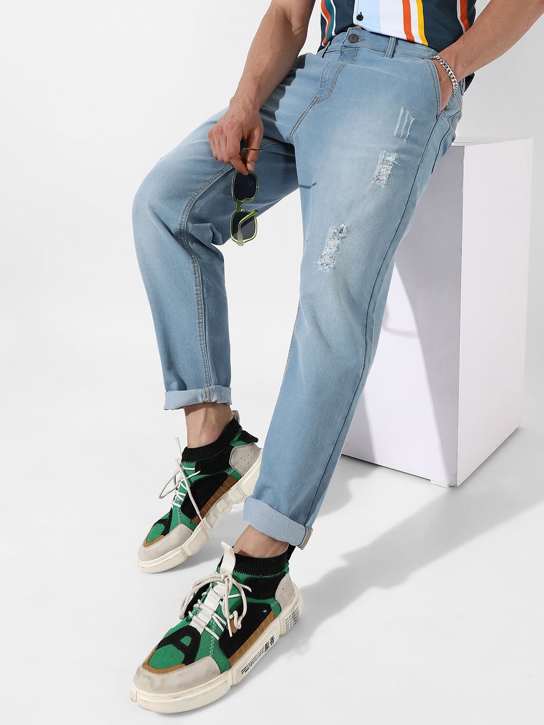 Ripped Denim Jeans