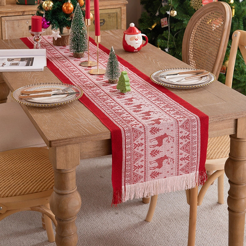 Christmas Casual Elegant Minimalist Floral Polyester Tablecloths