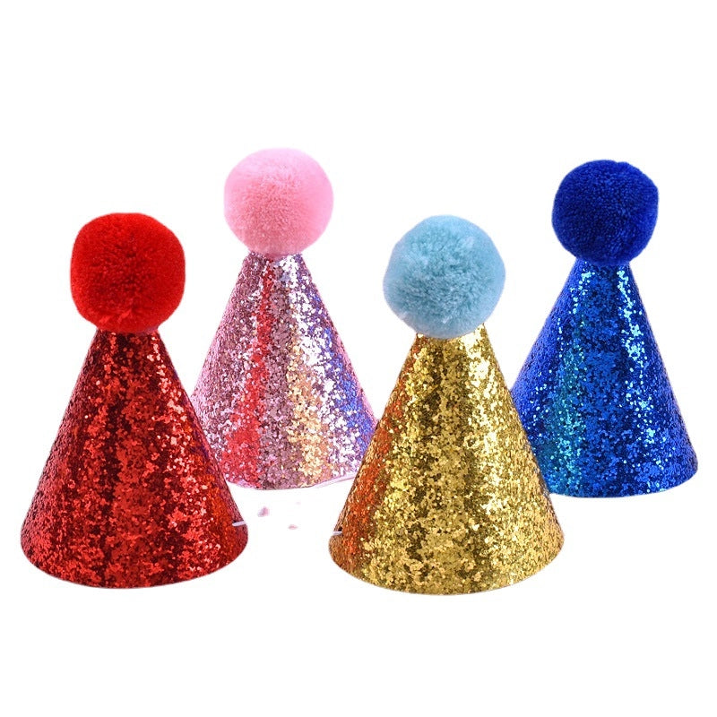 Pet Party Birthday Hat Dog Cat Bow Knot Birthday Hat Baby Birthday Party Decorative Hat