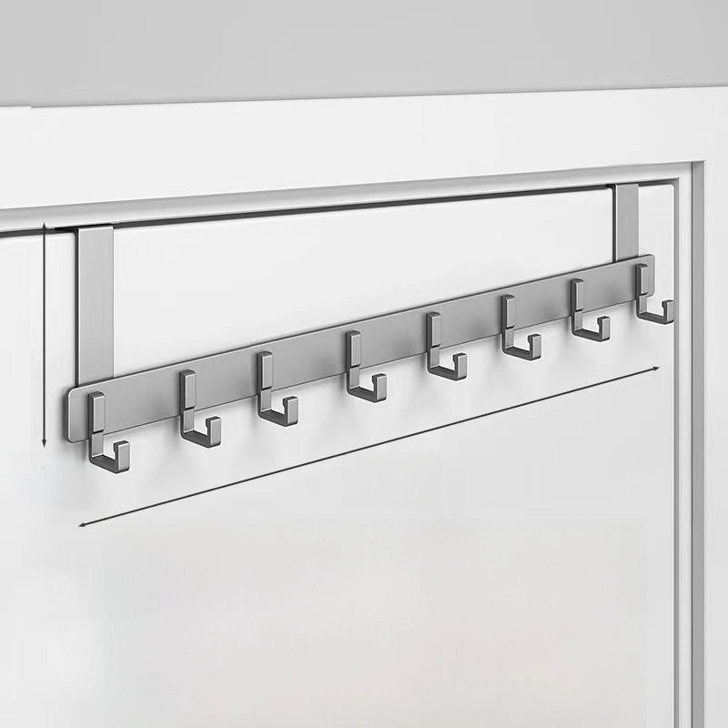 Hook Behind The Door Without Punching Hangers Clothes Storage Rack For Clothes Entry Door Upper Hanging Frame Wall Hanging Clothes Hook Door Back Type