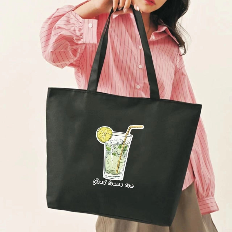 Women's Medium Canvas Letter Classic Style Square Zipper Shoulder Bag
