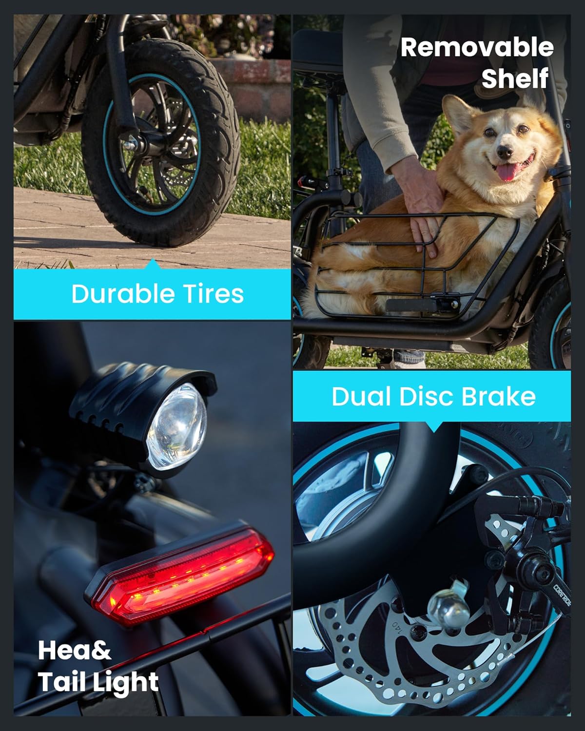 💥Last Day $39.99! 🔥Gyroor Adults Electric Scooter with Large Middle Basket