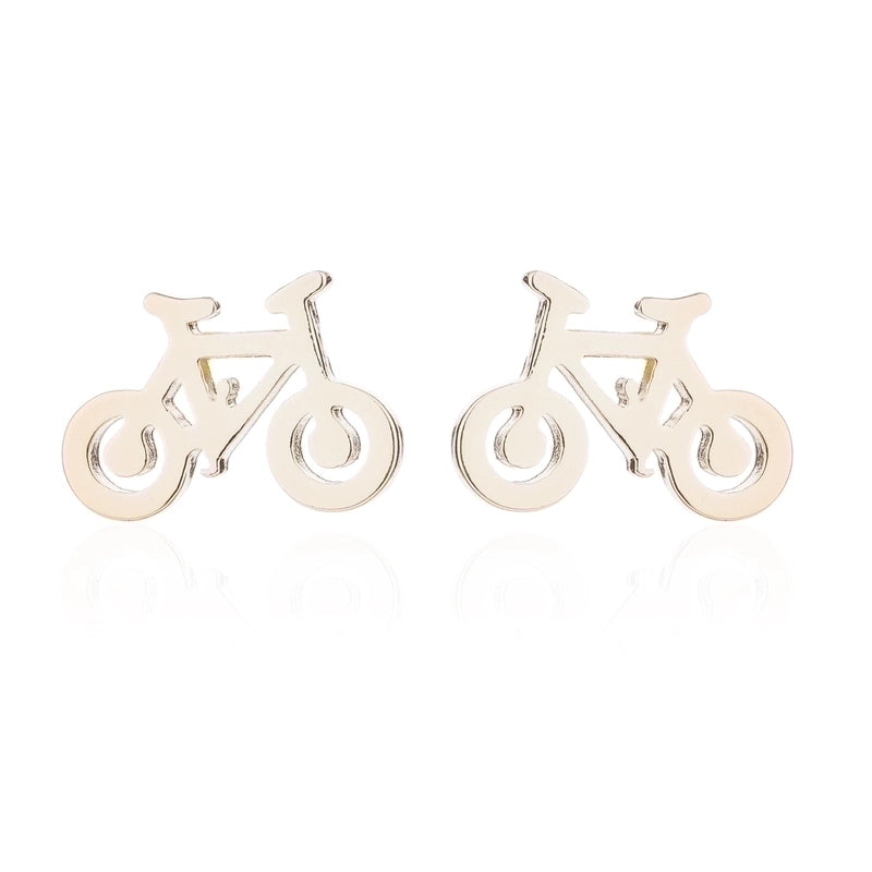 Minimalist  Geometric 304 Stainless Steel No Inlaid 18K Gold Plated Ear Studs