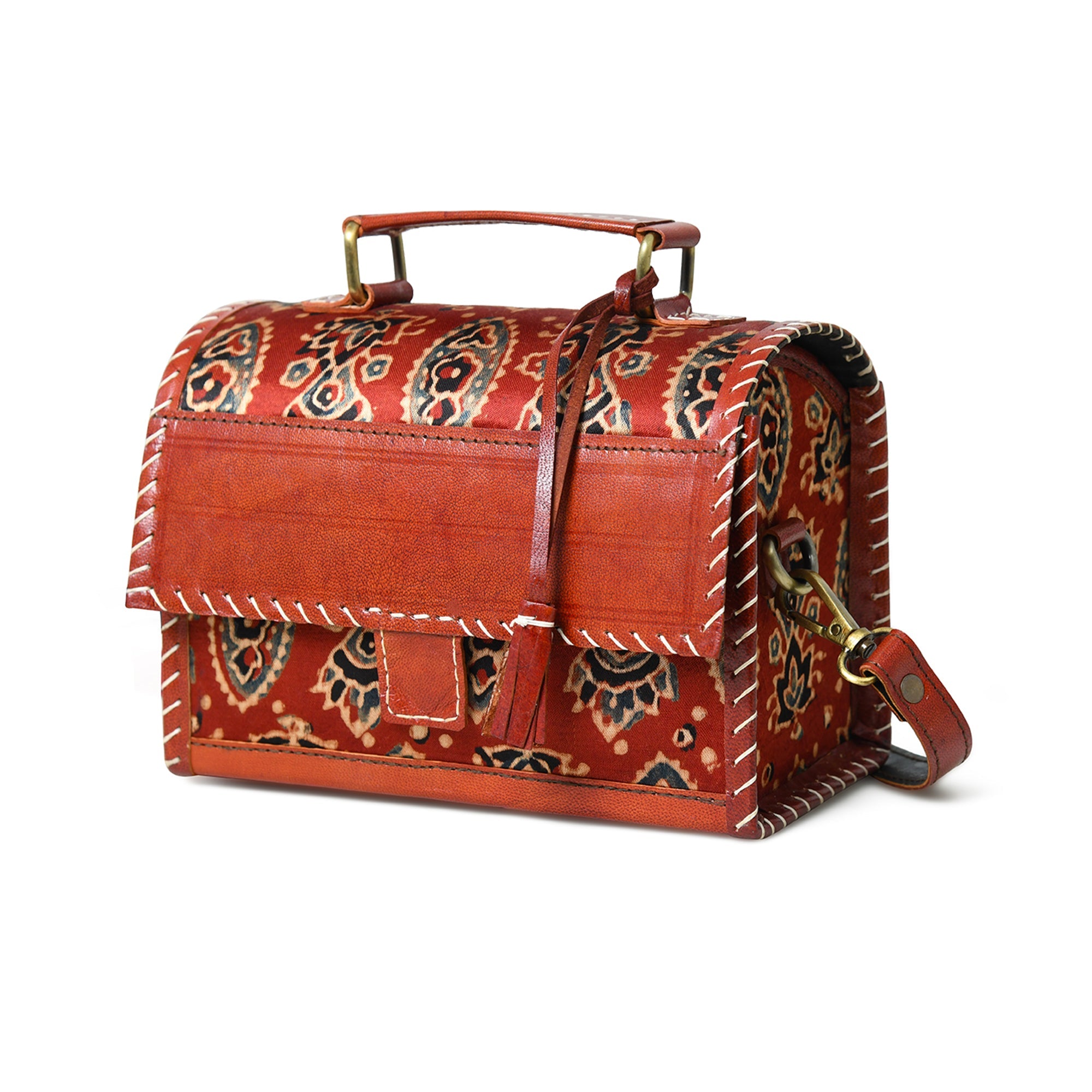 Maroon Satchel Purse