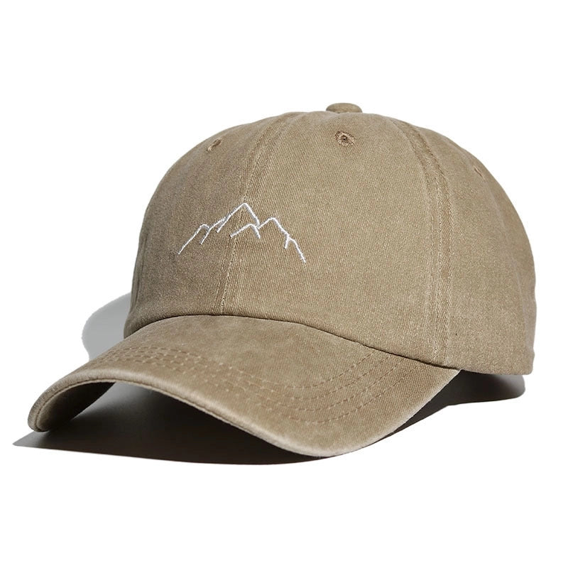 Baseball Cap Soft Top Men's Women's Embroidered Washed Old Outdoor Mountaineering Hat Spring And Summer Sports Hat