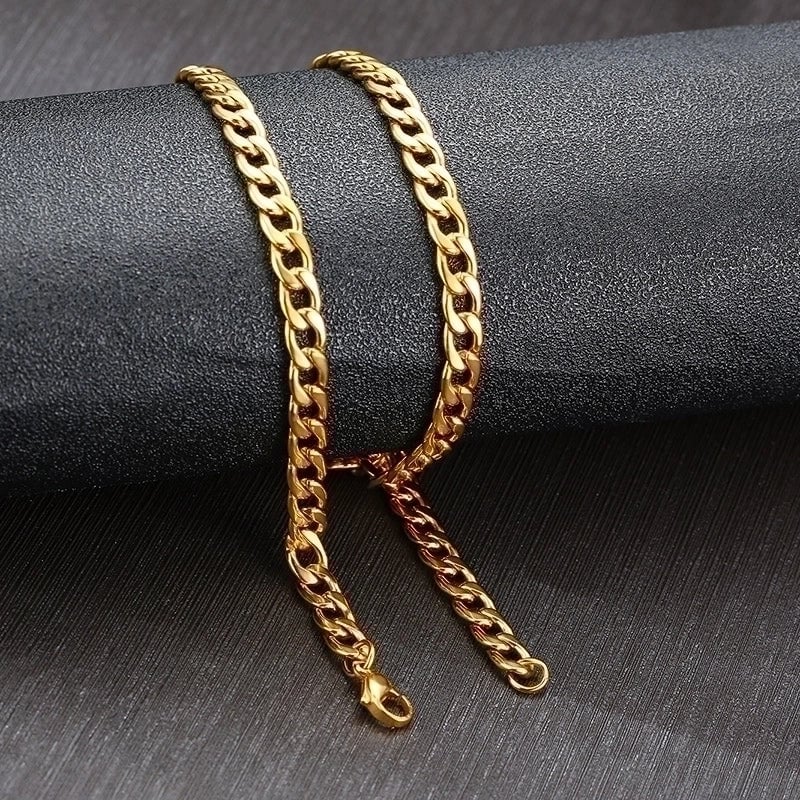 Minimalist Solid Color 201 Stainless Steel 304 Stainless Steel Gold Plated Plating Necklace