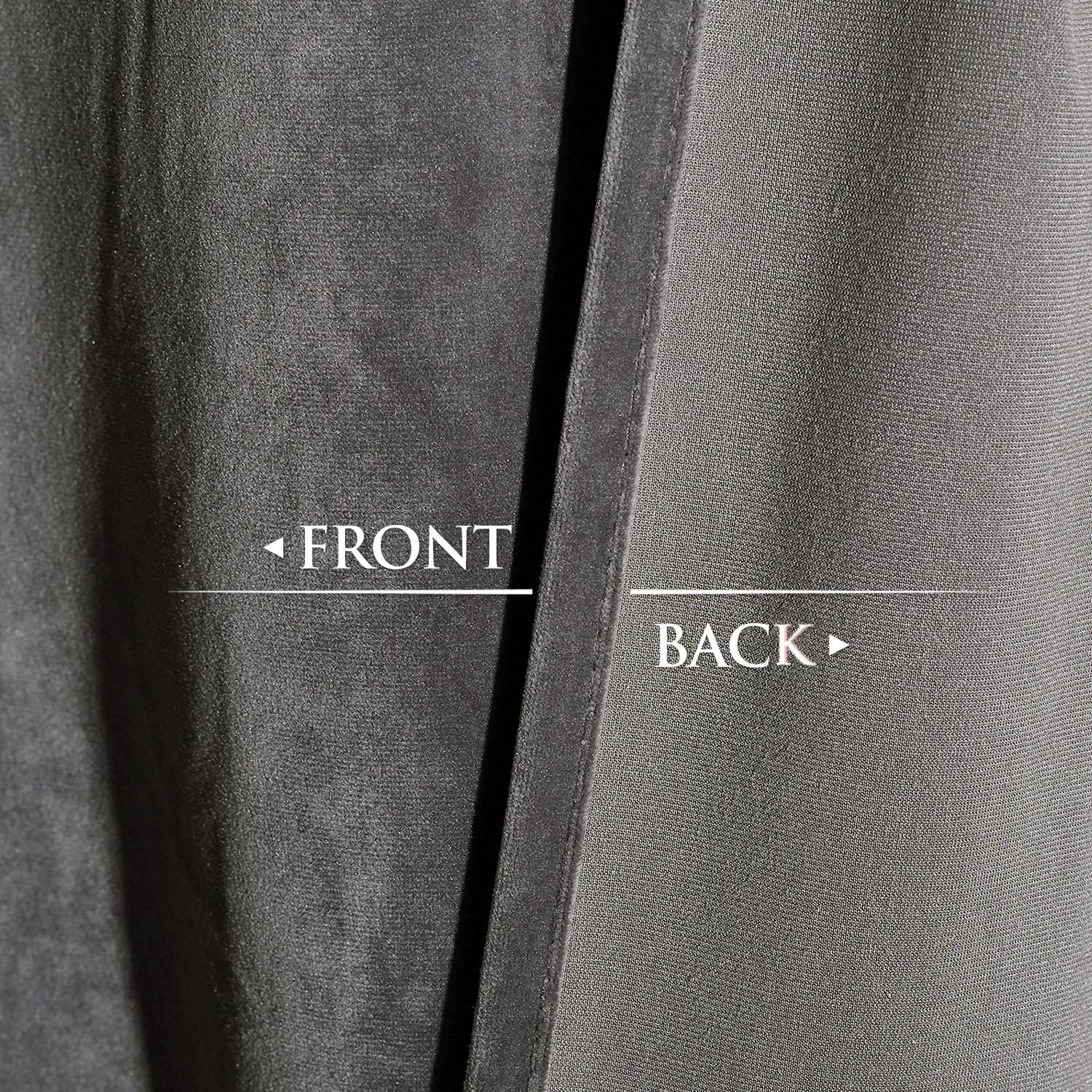 Grey-Velvet Window Curtains (Ultra Soft)