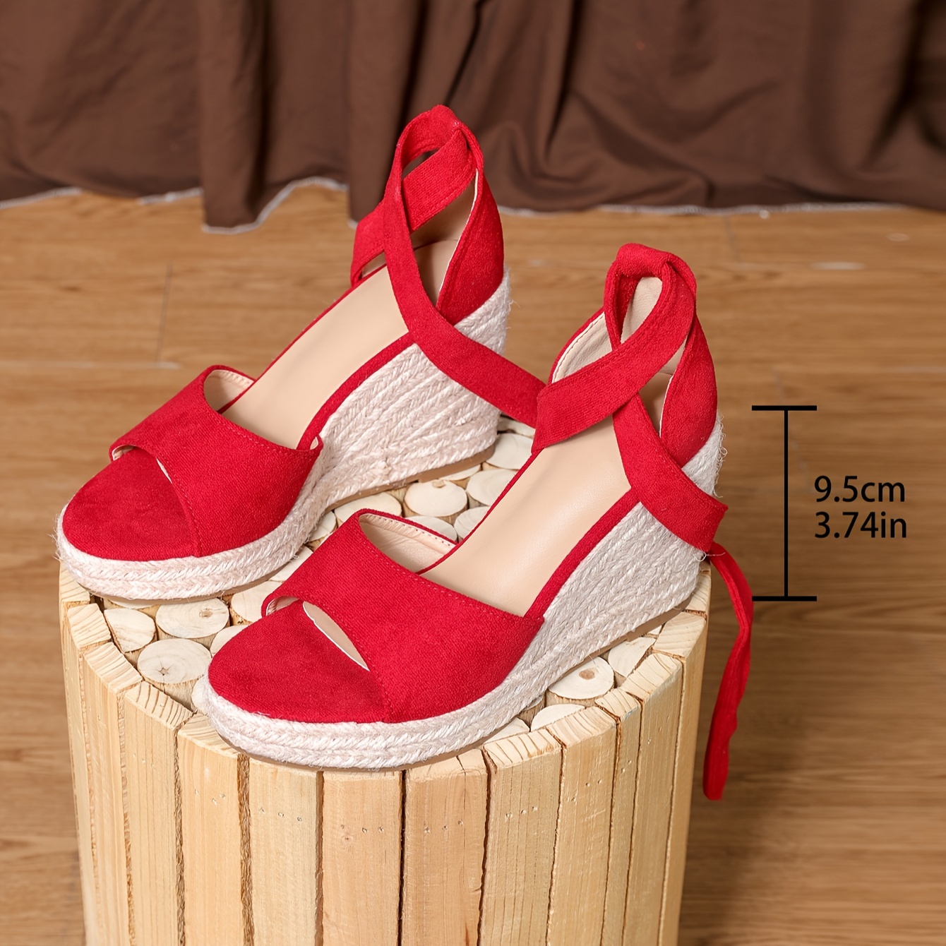Versatile Wedge Platform Sandals - Women's Casual Open Toe Lace Up Sandals For Work Banquet