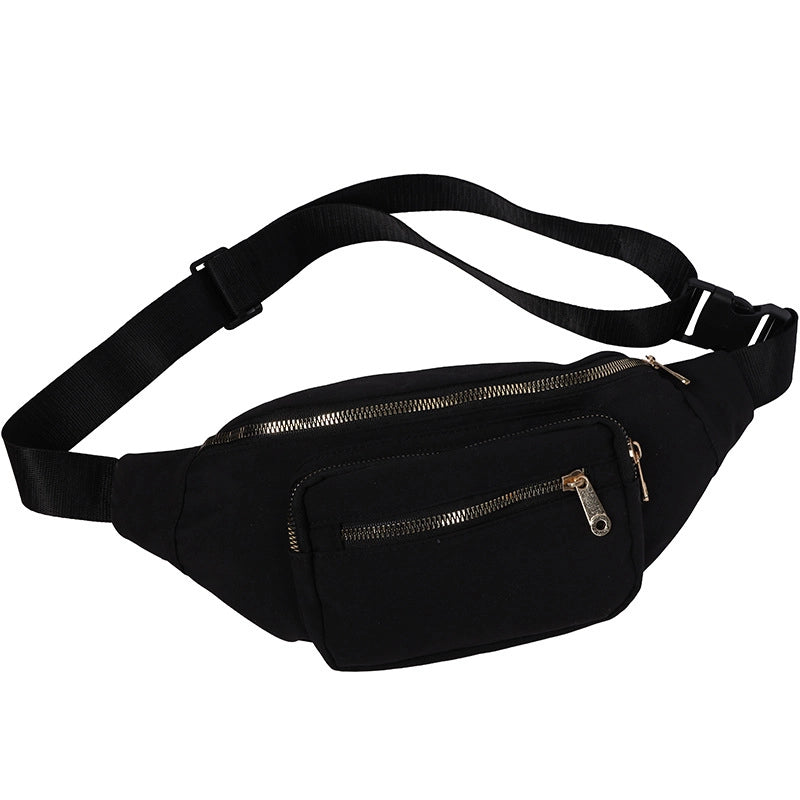 Women's  Crossbody Bag Outdoor Running Fit Sports Waist Bag Student's Fashionable Casual Nylon Waist Bag