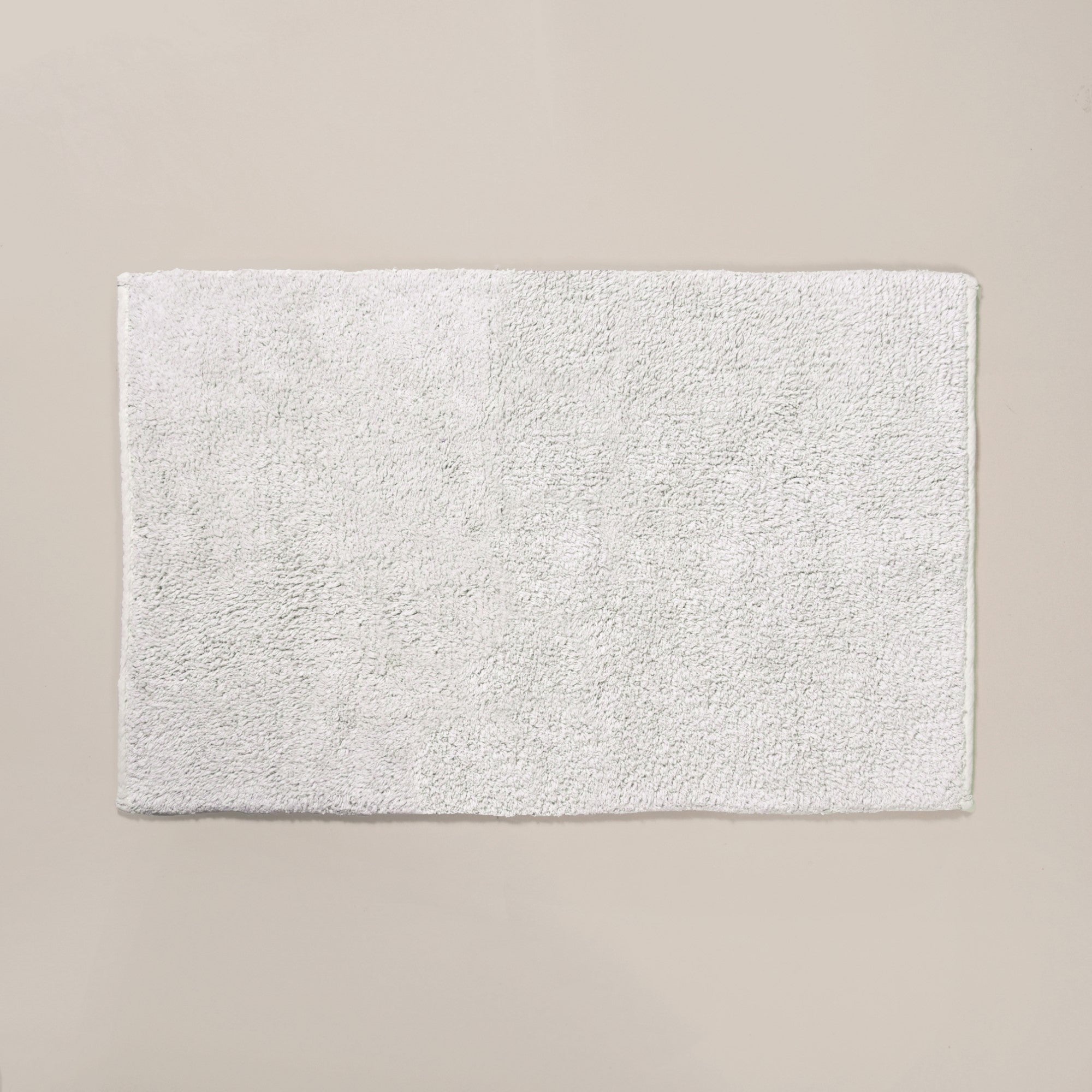 Tufted Cotton Reversible Floor Mat Light Grey 84x50cm