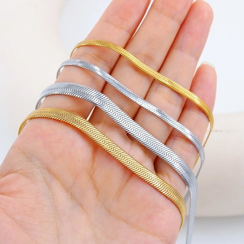 Hip-hop Solid Color Stainless Steel Necklace