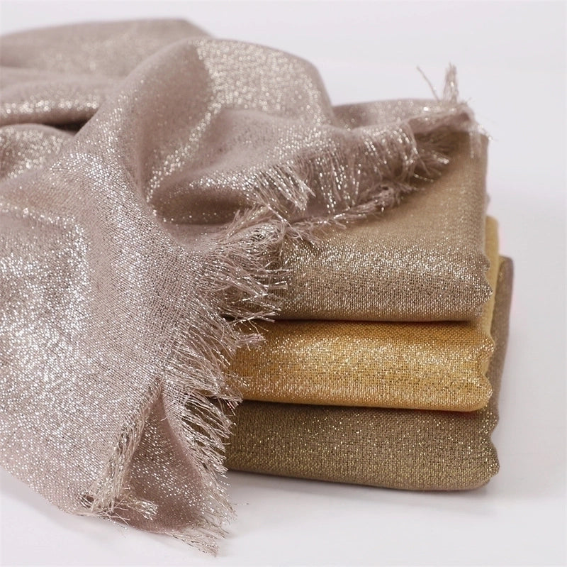 Women's Fashion Solid Color Rayon Cotton Linen Scarves