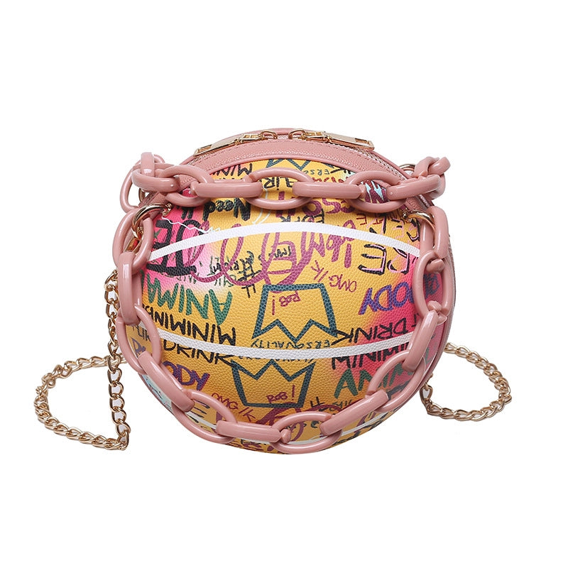 Women's Small All Seasons Pu Leather Streetwear Circle Bag