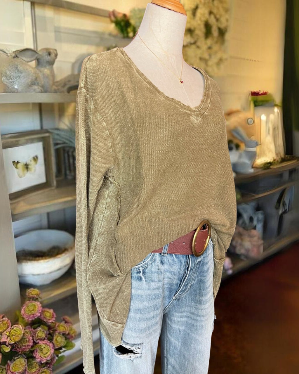 Vintage Wash Relaxed Pullover